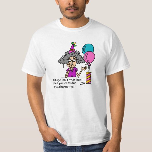 誕生日代替ユーモア Tシャツ (正面)