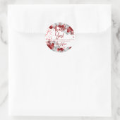 誕生日会ありがとう風船お願い ラウンドシール (バッグ)