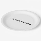 誕生日会おもしろい社だ ペーパープレート (アングル)