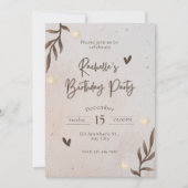 誕生日会の招待 招待状 (正面)