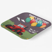 誕生日会パーソナライズされた ペーパープレート (傾斜あり)