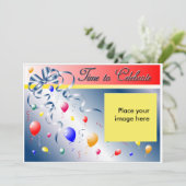 誕生日会パーソナライズされた 招待状 (スタンド正面)