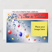 誕生日会パーソナライズされた 招待状 (正面/裏面)