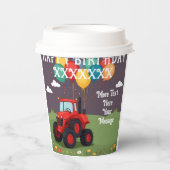 誕生日会パーソナライズされた 紙コップ (正面)