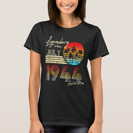 誕生日伝説1944年7月以来 Tシャツ (正面)