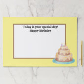 誕生日使い捨てランチョンマット,クラスルームのタブレット ペーパーパッド (インサイチュ)