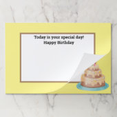 誕生日使い捨てランチョンマット,クラスルームのタブレット ペーパーパッド (折り畳み)