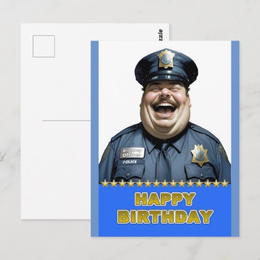 誕生日係官 ポストカード (正面/裏面)