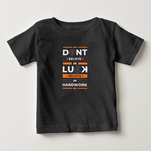 誕生日信じの懸命 ベビーTシャツ (正面)
