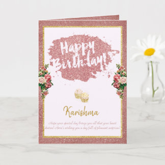 誕生日個人名変更バラ金ゴールドカード カード