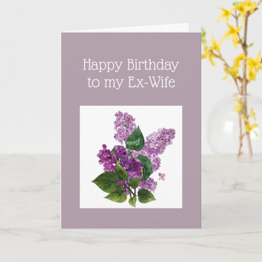 誕生日元妻のユーモアリラックスおもしろいの定義 カード (黄色い花)