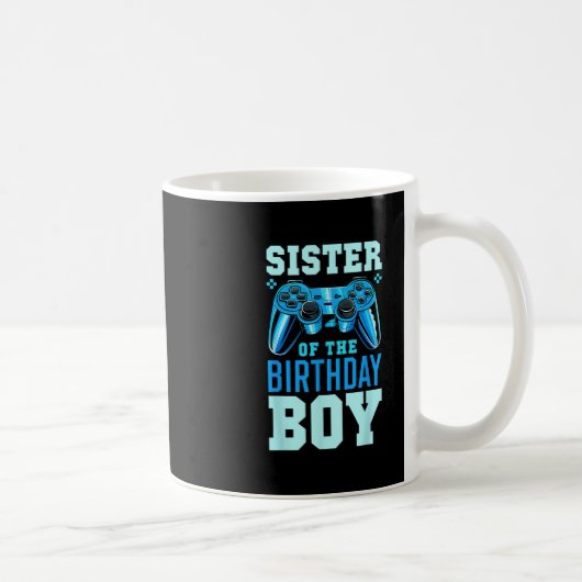 誕生日兄弟の姉妹おそろいビデオゲーマー Bi コーヒーマグカップ (右)