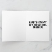 誕生日兄猫ピザ配送用挨拶カード カード (内部)