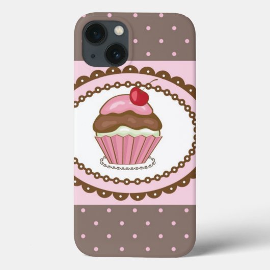 誕生日入りカップケーキ Case-Mate iPhoneケース (裏面)