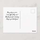 誕生日写真ありがとうはがき ポストカード (裏面)