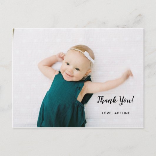 誕生日写真ありがとうはがき ポストカード (正面)