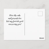 誕生日写真ありがとうはがき ポストカード (裏面)