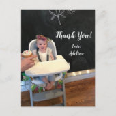 誕生日写真ありがとうはがき ポストカード (正面)