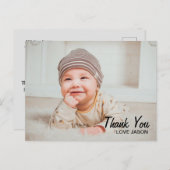 誕生日写真ありがとうはがき ポストカード (正面/裏面)