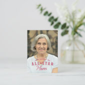 誕生日写真と統計オールスターのママ野球カード エンクロージャーカード (スタンド正面)