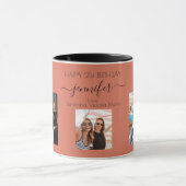 誕生日写真の友最高の達の名前terracotta earth マグカップ (中央)