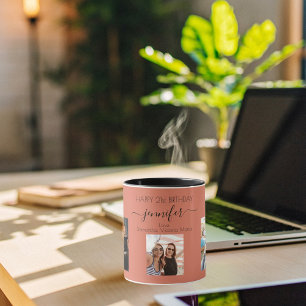 誕生日写真の友最高の達の名前terracotta earth マグカップ