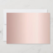 誕生日写真コラージュバラ金ゴールド セーブザデート (裏面)