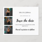 誕生日写真コラージュ日付の保存 チラシ (正面)