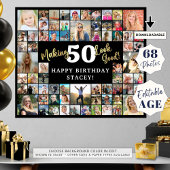 誕生日写真コラージュAGEの外観が良い68写真 ポスター