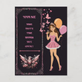 誕生日写真テンプレートを完全にパーソナライズできる ポストカード (正面)