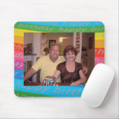 誕生日写真テンプレート マウスパッド (マウス)