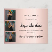 誕生日写真バラ神Save the Date チラシ (正面)