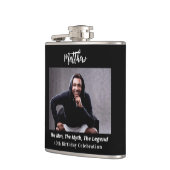 誕生日写真人神話の伝説の名前おもしろい フラスク (左)