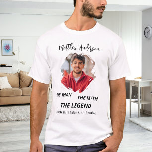 誕生日写真人神話の伝説の名前おもしろい Tシャツ