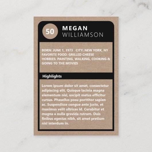 誕生日写真&オールスターおばあちゃん野球カード エンクロージャーカード (裏面)