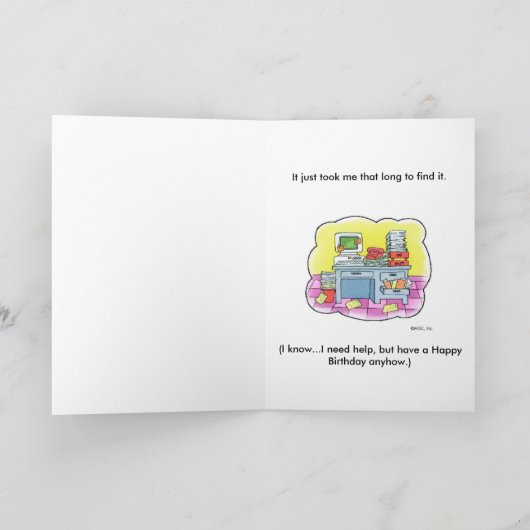 誕生日写真 カード (内部)