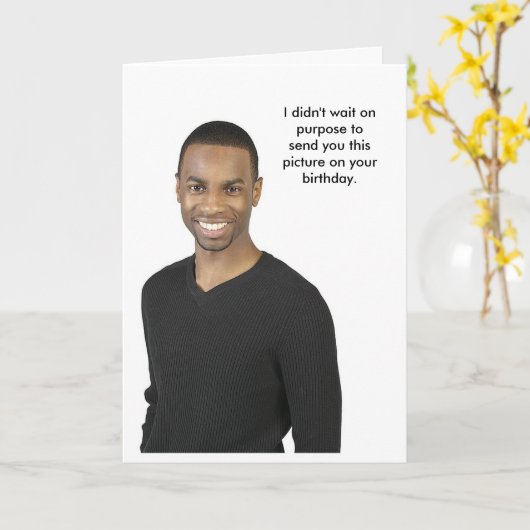 誕生日写真 カード (黄色い花)