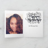 誕生日写真 カード (内部)