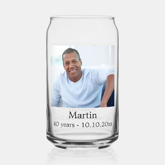 誕生日写真 ガラス缶 (裏面)