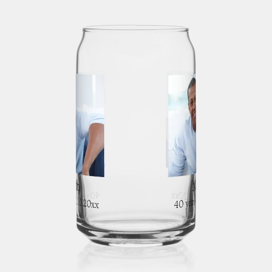 誕生日写真 ガラス缶 (左)