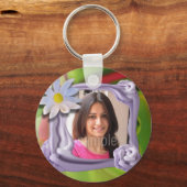 誕生日写真、ケーキ キーホルダー (正面)