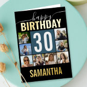 誕生日写真 |大学の年齢 箔グリーティングカード