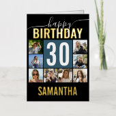 誕生日写真 |大学の年齢 箔グリーティングカード (正面)