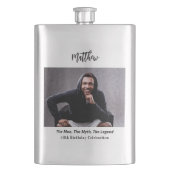 誕生日写真 男 神話 伝説 名前 楽しい フラスク (正面)