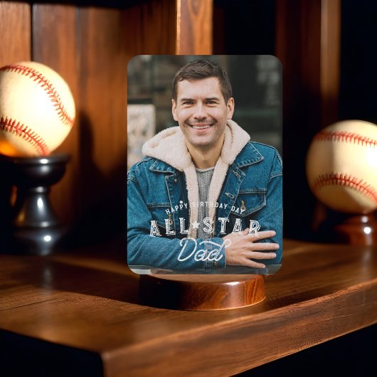 誕生日写真&統計オールスターパパ野球カード エンクロージャーカード