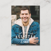 誕生日写真&統計オールスターパパ野球カード エンクロージャーカード (正面)