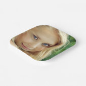 誕生日写真hello 18 18文字 ペーパープレート (傾斜あり)