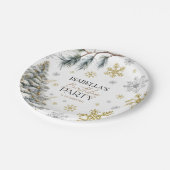 誕生日冬 ペーパープレート (アングル)