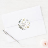 誕生日冬 ラウンドシール (封筒)