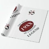 誕生日凡例年モノグラムイニシャル名父 ラッピングペーパー (アンロールド)